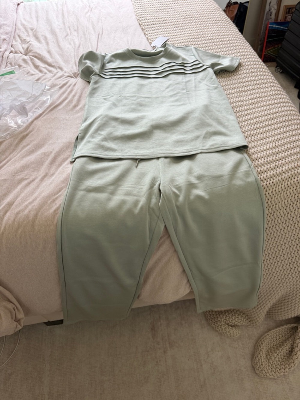 Women's Light Sage Lounge Pant Set - Unbranded